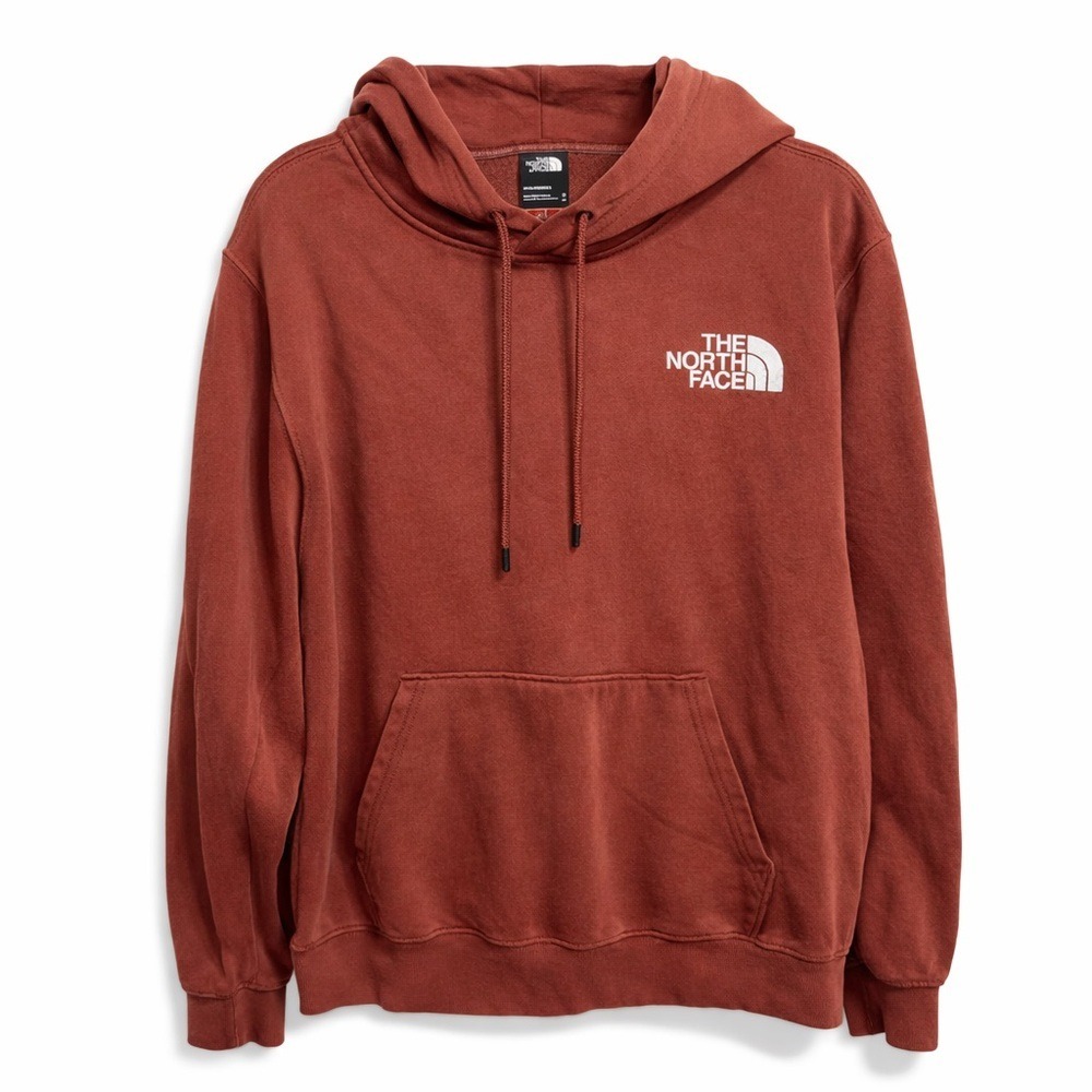 The North Face Brown Logo Hoodie Sweatshirt Men's‎ Size Medium